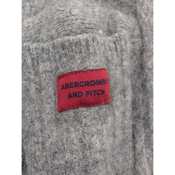 Abercrombie & Fitch Lambswool Vintage 90s Chunky Fisherman Sweater Size Small - Picture 3 of 7